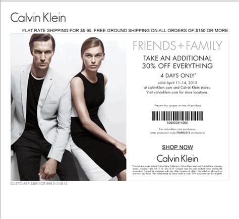 calvin klein coupons printable.